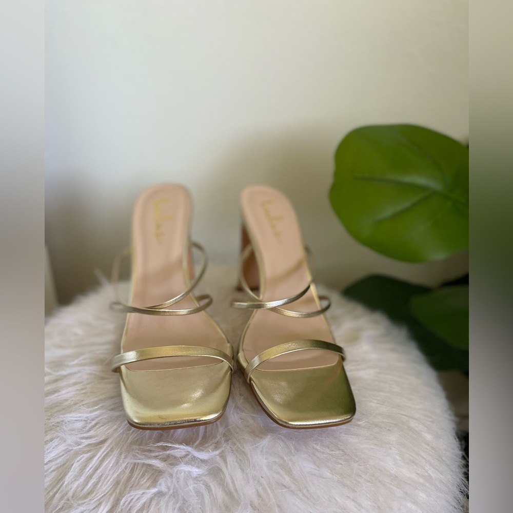 Gold Sandal Heels